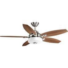 Progress Lighting P2544-0930K - Graceful Collection 54'' 5 Blade Fan w/ LED Light