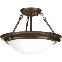 Progress Lighting P3483-20 - Eclipse Collection Two-Light 15-1/4'' Semi-Flush