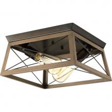 Progress Lighting P350039-020 - Briarwood Collection Two-Light Flush Mount