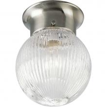 Progress Lighting P3599-09 - One-Light Glass Globe 6-3/8'' Close-to-Ceiling