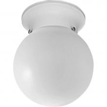 Progress Lighting P3605-30 - One-Light Glass Globe 6'' Close-to-Ceiling