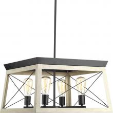 Progress Lighting P400047-143 - Briarwood Collection Four-Light Graphite Coastal Chandelier Light