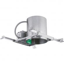 Progress Lighting P87-AT - 6'' Incandescent New Construction Air-Tight IC and Non-IC Housing