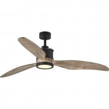 Progress Lighting P250002-143-30 - Farris Collection Three-Blade Carved Wood 60'' Ceiling Fan