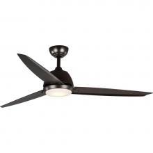 Progress Lighting P2592-12930K - Oriole Collection 60'' Three-Blade Ceiling Fan with LED Light