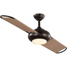 Progress Lighting P2596-12930K - Edisto Two Canvas wrapped blade 54apos;apos; Indoor/Outdoor Ceiling Fan