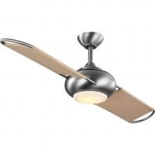 Progress Lighting P2596-8130K - Edisto Two Canvas wrapped blade 54apos;apos; Indoor/Outdoor Ceiling Fan