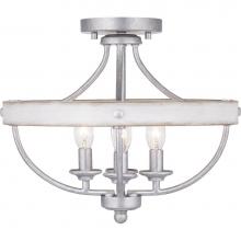 Progress Lighting P350117-141 - Gulliver Collection Four-Light 14-1/4'' Semi-Flush Convertible