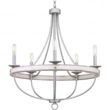 Progress Lighting P400158-141 - Gulliver Collection Five-Light Galvanized Finish Coastal Chandelier Light