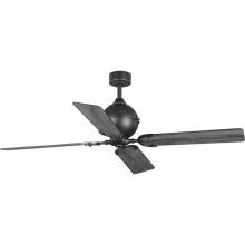 Progress Lighting P250010-080 - Royer Collection 56'' Four-Blade Forged Black Ceiling Fan