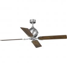 Progress Lighting P250010-081 - Royer Collection 56'' Four-Blade Antique Nickel Ceiling Fan