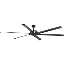 Progress Lighting P250030-031 - Huff Collection Indoor/Outdoor 96'' Six-Blade Black Ceiling Fan