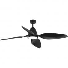 Progress Lighting P250032-031-30 - Holland Collection 60'' Four-Blade Black Ceiling Fan