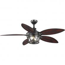 Progress Lighting P250034-129-WB - Alfresco Collection 54'' Indoor/Outdoor Five-Blade Architectural Bronze Ceiling Fan