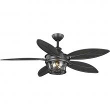 Progress Lighting P250034-171-WB - Alfresco Collection 54'' Indoor/Outdoor Five-Blade Blistered Iron Ceiling Fan