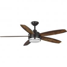 Progress Lighting P250036-129-30 - Albin Collection 54'' Indoor/Outdoor Five-Blade Bronze Ceiling Fan