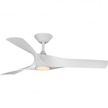 Progress Lighting P250060-028-30 - Ryne Collection 52'' 3-Blade Matte White LED Transitional Indoor/Outdoor DC Ceiling Fan