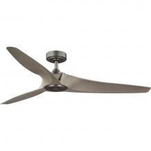 Progress Lighting P250069-081 - Manvel Collection 60-Inch Three-Blade DC Motor Transitional Ceiling Fan Antique Wood