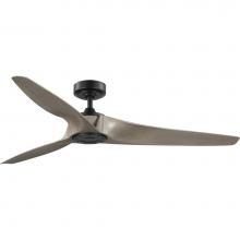 Progress Lighting P250069-31M - Manvel Collection 60-Inch Three-Blade DC Motor Transitional Ceiling Fan Grey Weathered Wood