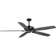 Progress Lighting P250070-31M - Kennedale Collection 72-Inch Five-Blade DC Motor Transitional Ceiling Fan Rustic Charcoal/Matte Bl