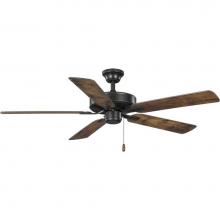 Progress Lighting P250080-020 - AirPro 52 in. Antique Bronze 5-Blade AC Motor Transitional Ceiling Fan