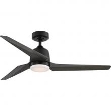 Progress Lighting P250094-31M-30 - Upshur Collection 52 in. Matte Black Transitional Ceiling Fan with LED Light Kit