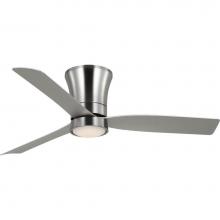 Progress Lighting P250121-009-30 - Brant Collection 52-in. Three-Blade Brushed Nickel Modern Ceiling Fan