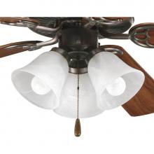 Progress Lighting P2600-20WB - AirPro Collection Three-Light Ceiling Fan Light