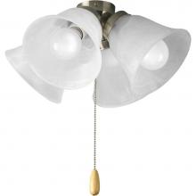 Progress Lighting P2643-09WB - AirPro Collection Four-Light Ceiling Fan Light