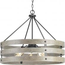 Progress Lighting P500090-143 - Gulliver Collection Five-Light Graphite Coastal Pendant Light