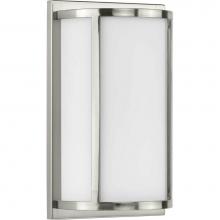 Progress Lighting P710111-009 - Parkhurst Collection Two-Light Brushed Nickel Etched Glass New Traditional Wall Sconce