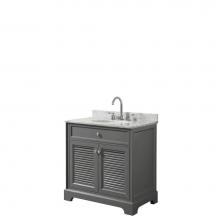 Wyndham Collection WCS212130SKGCMUNOMXX - 30 inch Single Bathroom Vanity in Dark Gray, White Carrara Marble Countertop, Undermount Oval Sink