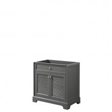 Wyndham Collection WCS212130SKGCXSXXMXX - 30 inch Single Bathroom Vanity in Dark Gray, No Countertop, No Sink, and No Mirror