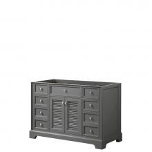 Wyndham Collection WCS212148SKGCXSXXMXX - 48 inch Single Bathroom Vanity in Dark Gray, No Countertop, No Sink, and No Mirror