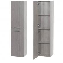 Wyndham Collection WCV205GO - Bathroom Wall-Mounted Storage Cabinet in Gray Oak (Two-Door)