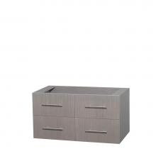 Wyndham Collection WCVW00942SGOCXSXXMXX - 42 inch Single Bathroom Vanity in Gray Oak, No Countertop, No Sink, and No Mirror