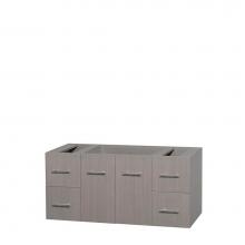 Wyndham Collection WCVW00948SGOCXSXXMXX - 48 inch Single Bathroom Vanity in Gray Oak, No Countertop, No Sink, and No Mirror