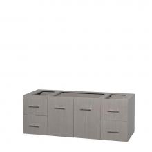 Wyndham Collection WCVW00960SGOCXSXXMXX - 60 inch Single Bathroom Vanity in Gray Oak, No Countertop, No Sink, and No Mirror