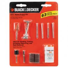 Black And Decker RT1022 - 63 Piece Rotary Accy Set W/Blister
