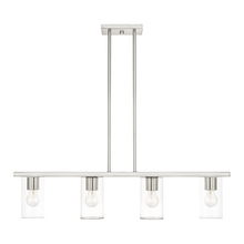 Livex Lighting 45474-91 - 4 Lt Brushed Nickel Chandelier