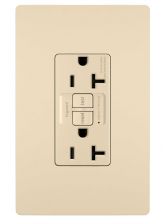 Legrand Radiant CA 2097TRNAI - radiant? Tamper-Resistant 20A Duplex Self-Test GFCI Receptacle, NAFTA Compliant, Ivory