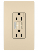 Legrand Radiant CA 1597NTLTRICCD4 - radiant? Tamper-Resistant 15A Duplex Self-Test GFCI Receptacles with SafeLock? Protection and Night (4 pack)