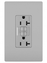 Legrand Radiant CA 2097TRNAGRY - radiant? Tamper-Resistant 20A Duplex Self-Test GFCI Receptacle, NAFTA Compliant, Gray