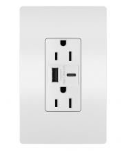 Legrand Radiant CA R26USBACWCCV6 - radiant? 15A Tamper-Resistant USB Type A/C Outlet, White (6 pack)