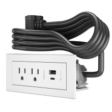 Legrand Radiant CA RDZCWH - radiant? FPC USB A/C, 6FT, WH 2 TR OL, 2 USB CHARGING PORTS