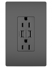 Legrand Radiant CA TM826USBBKCCV4 - radiant? 15A Tamper-Resistant USB Outlet, Black