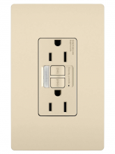 Legrand Radiant CA 1597NTLTRLACCD4 - radiant? Tamper-Resistant 15A Duplex Self-Test GFCI Receptacles with SafeLock? Protection and Night (4 pack)