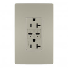 Legrand Radiant CA TR20USBPDNI - RAD 30W PWR DELIVERY USB + DUP 20A NI