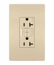 Legrand Radiant CA 2097TRICCD4 - radiant? Tamper-Resistant 20A Duplex Self-Test GFCI Receptacle with SafeLock? Protection, Ivory (4 pack)