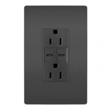 Legrand Radiant CA R26USBCC6BKCCV4 - radiant? 15A Tamper-Resistant Ultra-Fast USB Type C/C Outlet, Black (4 pack)